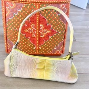 Designer Italian Leather Yellow Sunny Purse!!